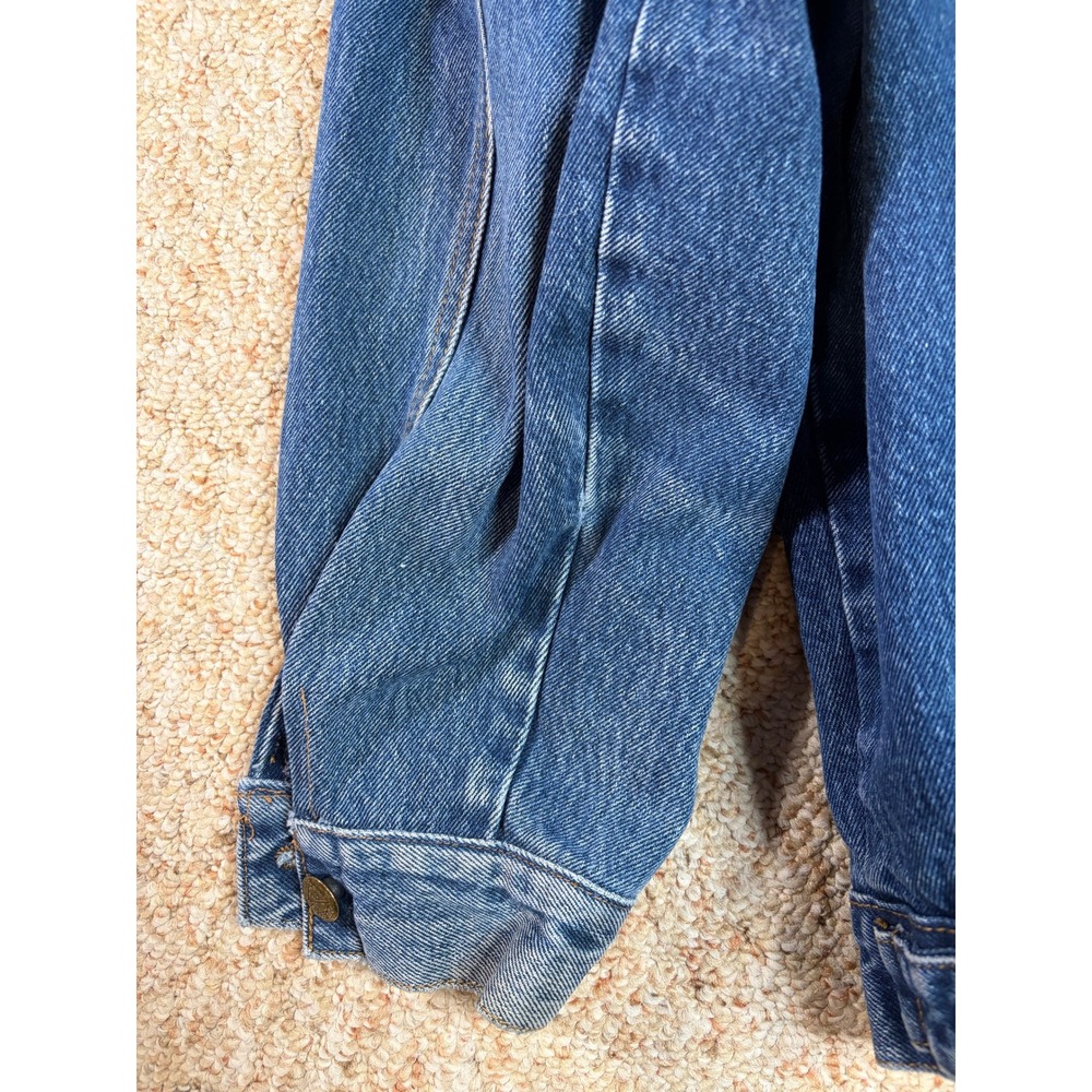 Vintage Guess USA Denim Jacket Georges Marciano Blue Jean Trucker Mens Large L - Picture 4 of 10